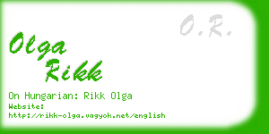 olga rikk business card